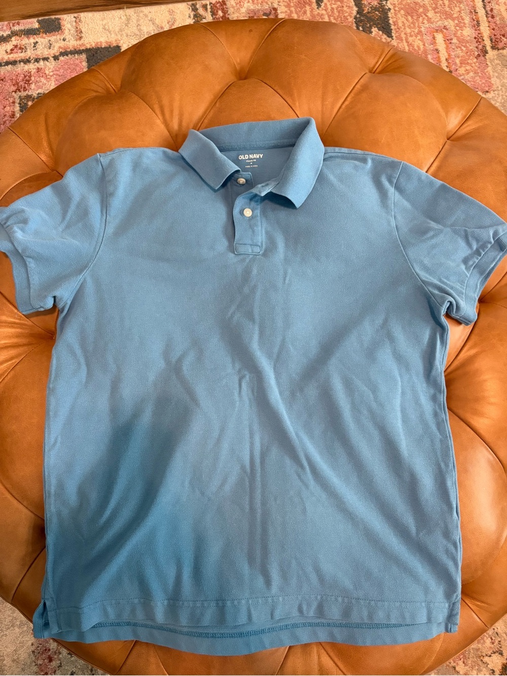 Men’s blue polo
